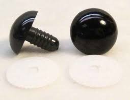Cousin D.I.Y! Black Eyes 18 mm/.71 inch 2 pieces/package